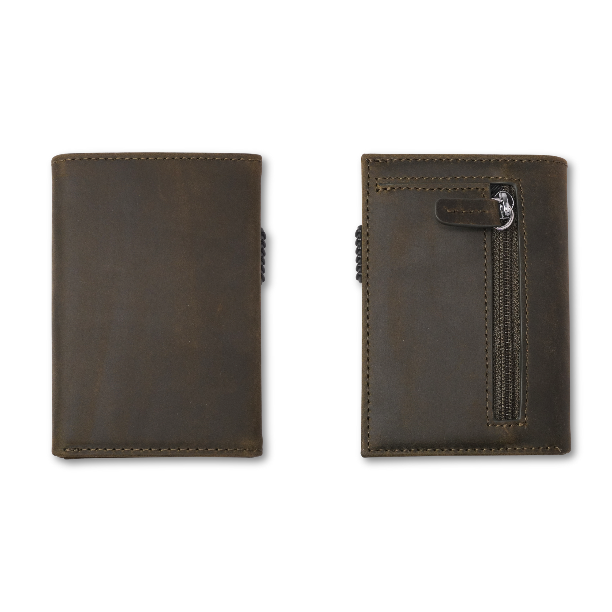 PRACTY Apot ポップアップカードケース搭載 本革製三つ折り財布