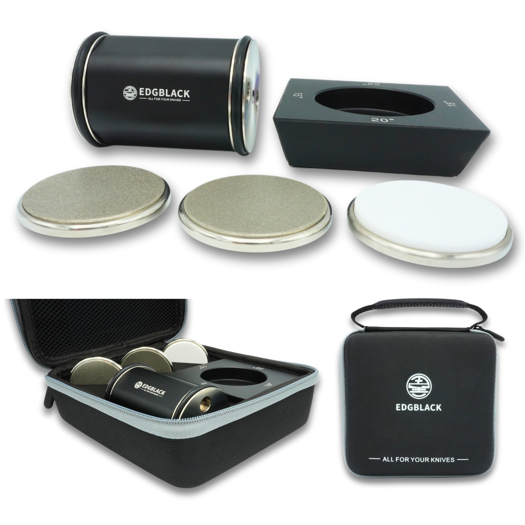 EDGBLACK Knife Sharpener | Rolling Whetstone