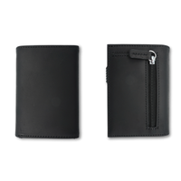 PRACTY Apot ポップアップカードケース搭載 本革製三つ折り財布